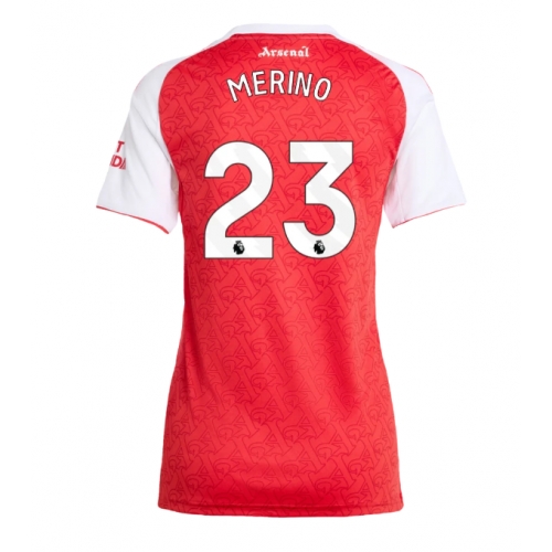 Billige Fotballdrakt Arsenal Mikel Merino #23 Replika Hjemmedrakt Dame 2025-26 Kortermet Billige Fotballdrakt Arsenal Mikel Merino #23 Replika Hjemmedrakt Dame 2025-26 Kortermet